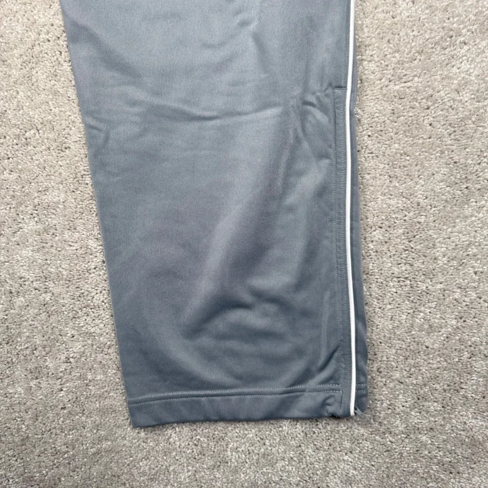 Nike‎ Mens Large Gray Track Pants Athletic Basketball Warm Up Pants Stripe